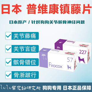 日本普维康57mg宠物狗狗骨折关节炎犬用止疼椎间盘压迫非罗考昔片