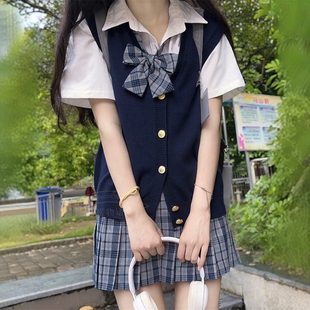 姬物语JK格裙校供JKS制服格子裙半裙日系学生校供正版灰蓝格狗短