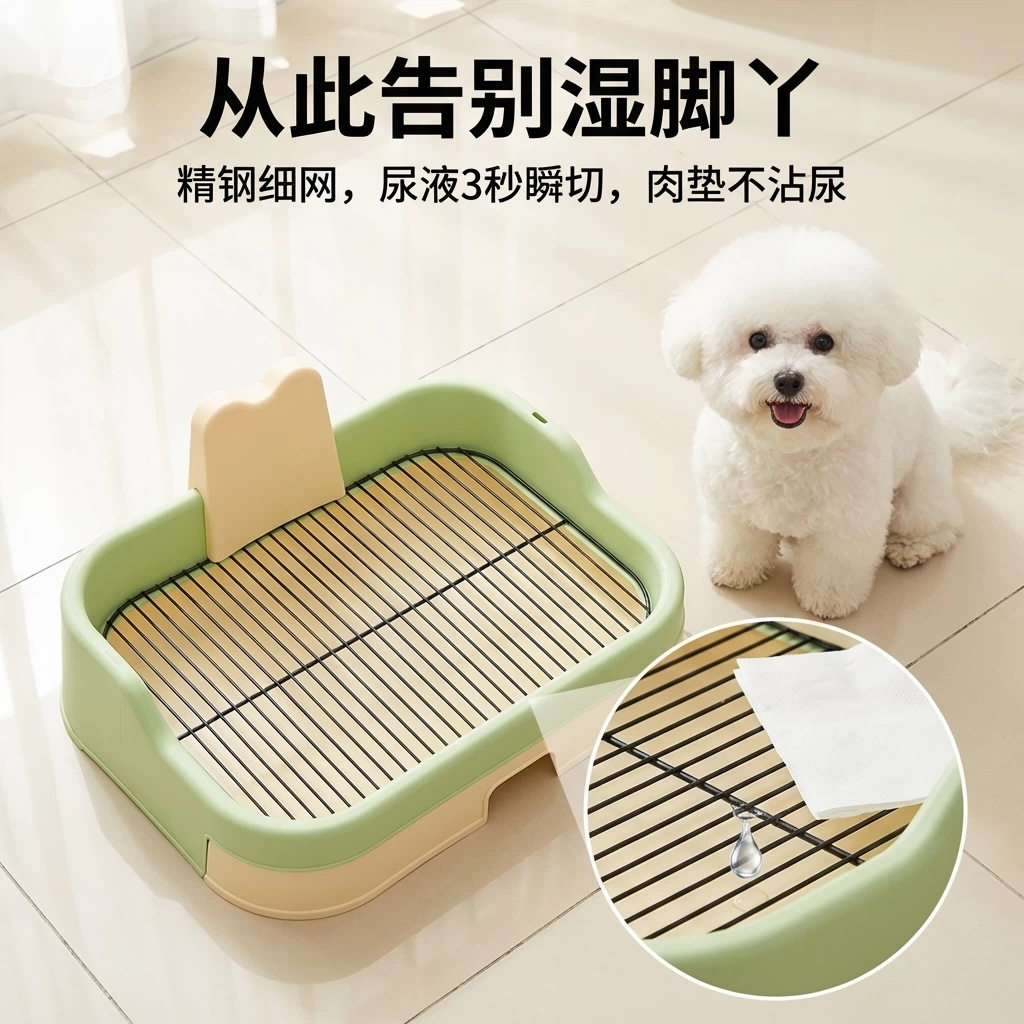 中小型犬定点防踩屎狗厕所