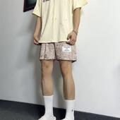 短裤 男士 复古三四分运动短裤 新款 薄款 潮牌美式 夏季 网眼速 美式