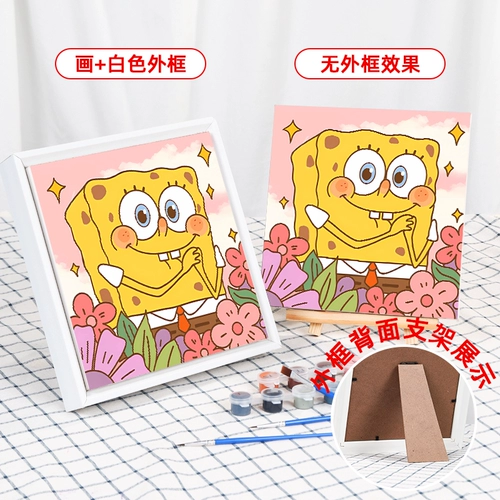 Цифровая раскраска для рисования, окрашенная масляная краска для школьников, «сделай сам», ручная роспись, граффити