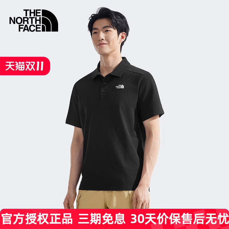 北面POLO衫男女刺绣logo半袖8EY7