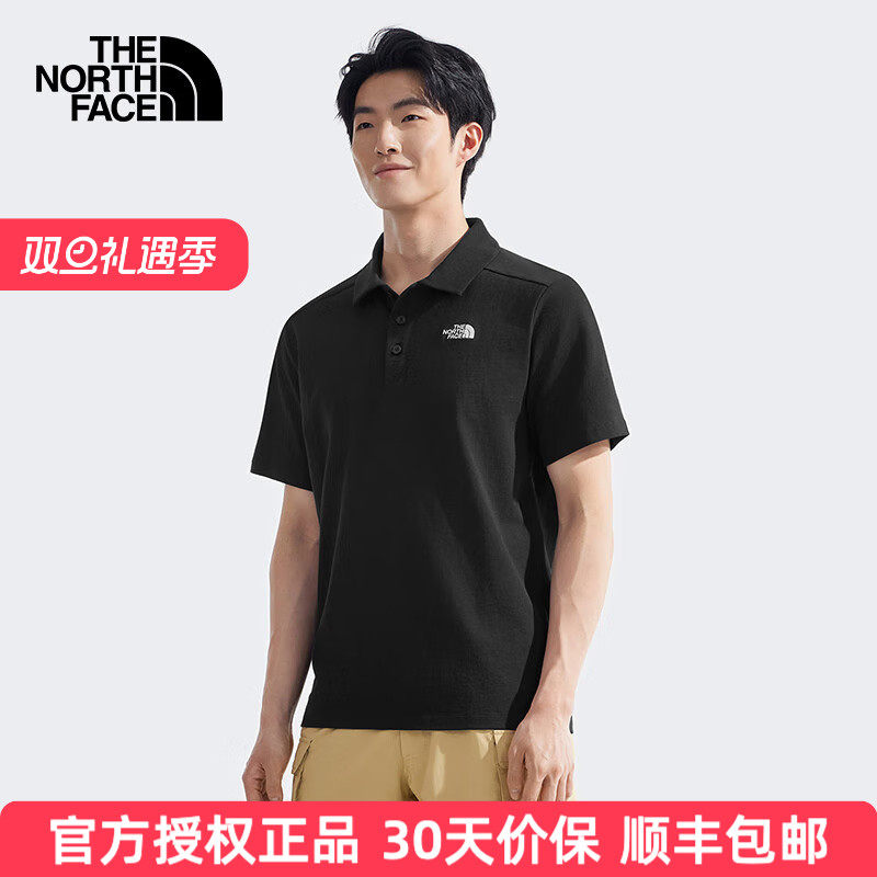 北面POLO衫男女刺绣logo半袖8EY7