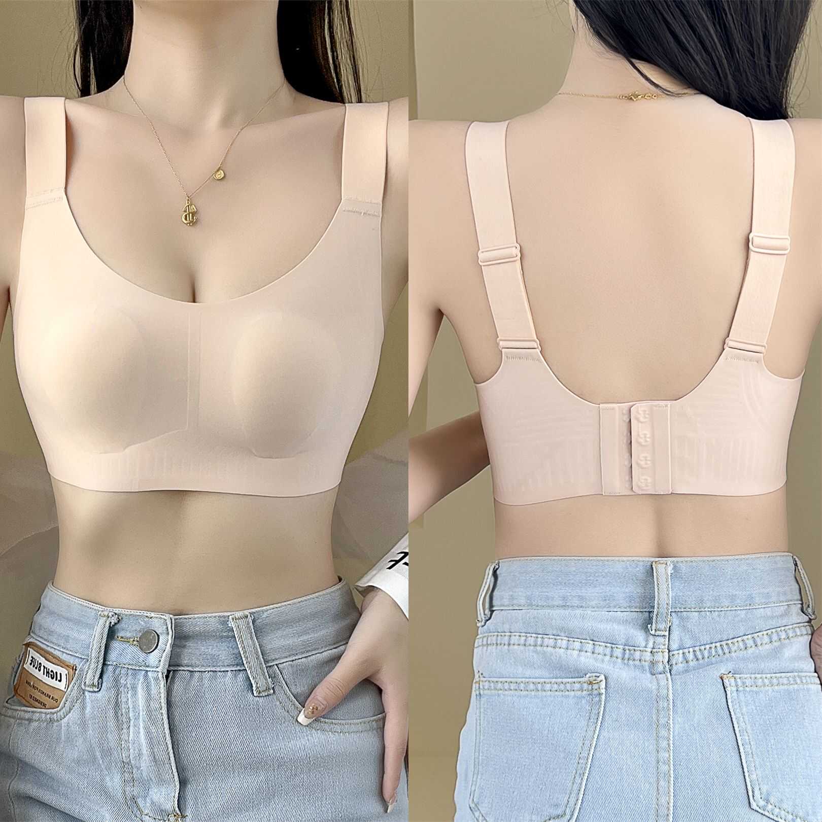 无痕兔耳朵水晶杯果冻内衣文胸罩