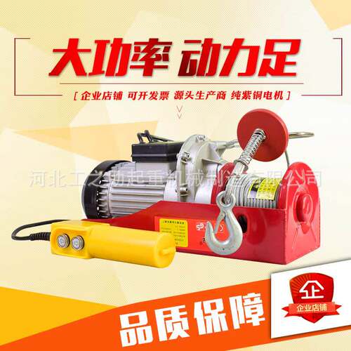 厂家直销微型电动葫芦220v 小型提升机PA200 家用钢丝绳电动葫芦