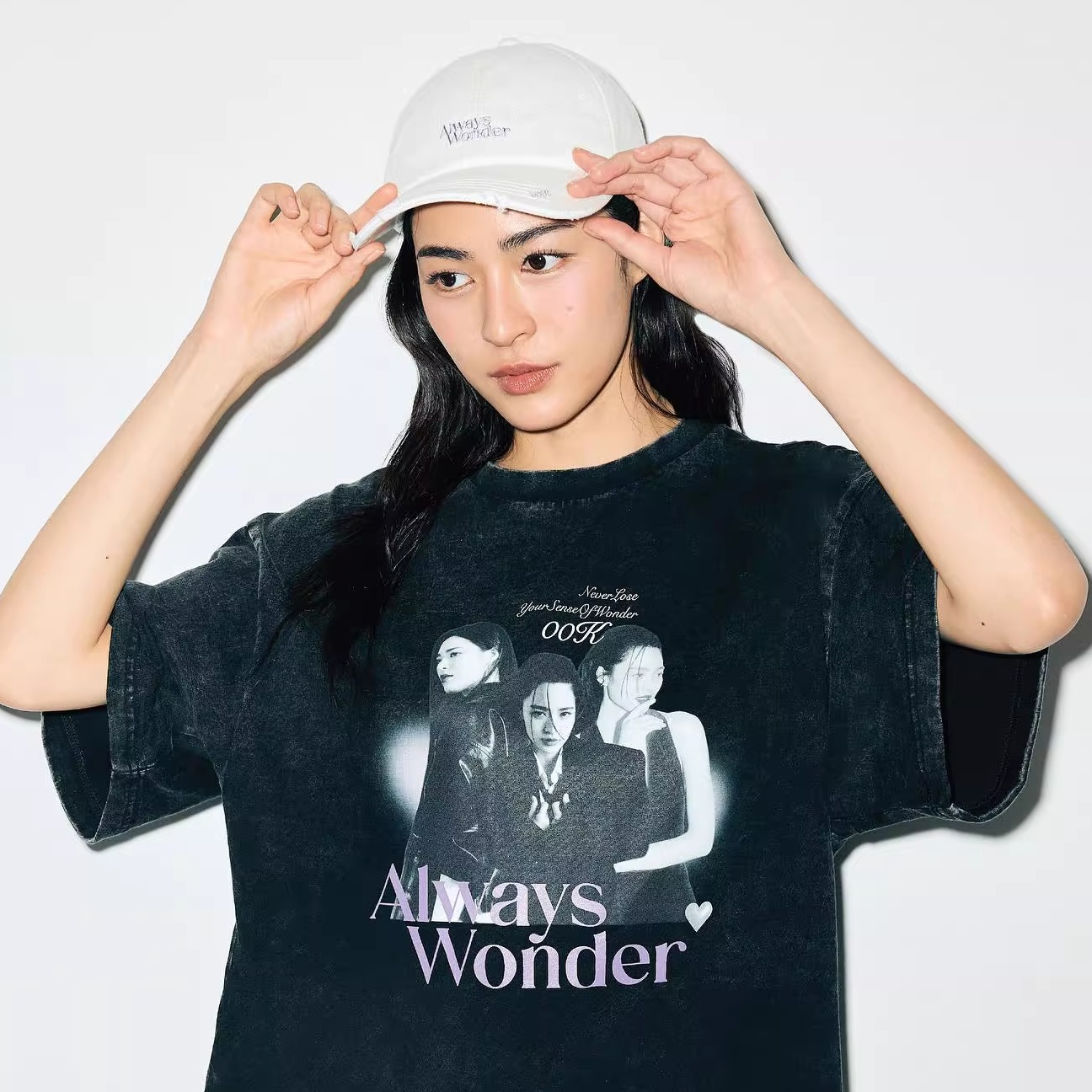 邝玲玲【生日限定短袖】2025新款水洗T恤overseas宽松百搭上衣潮