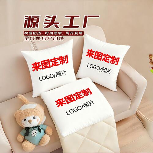 创意抱枕来图定制企业logo促销礼品抱枕订做活动宣传礼品定制抱枕