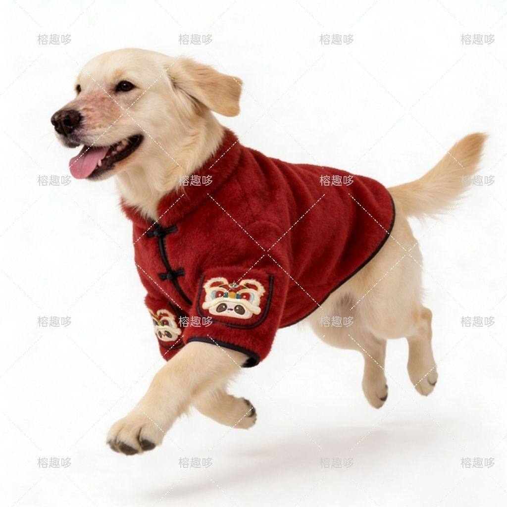 大狗过年衣服拜年服秋冬款加绒唐装中大型犬金毛拉布拉多新年服装,宠物/宠物食品及用品,猫宠物服装/雨衣（新）,淘宝优惠券,粉丝福利购,淘宝优惠卷