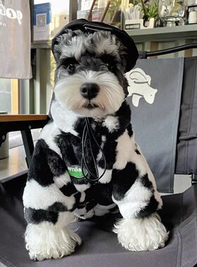 狗狗冬季加厚保暖奶牛衣服雪耐瑞法斗比熊泰迪中小型犬皮草外套