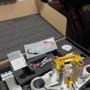 全新正品HH连板方向柱 摩配改装雅迪X5直上(银金/银粉色)配件通用