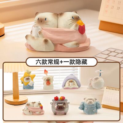 猫猫PAI一缕温暖治愈盲盒手办
