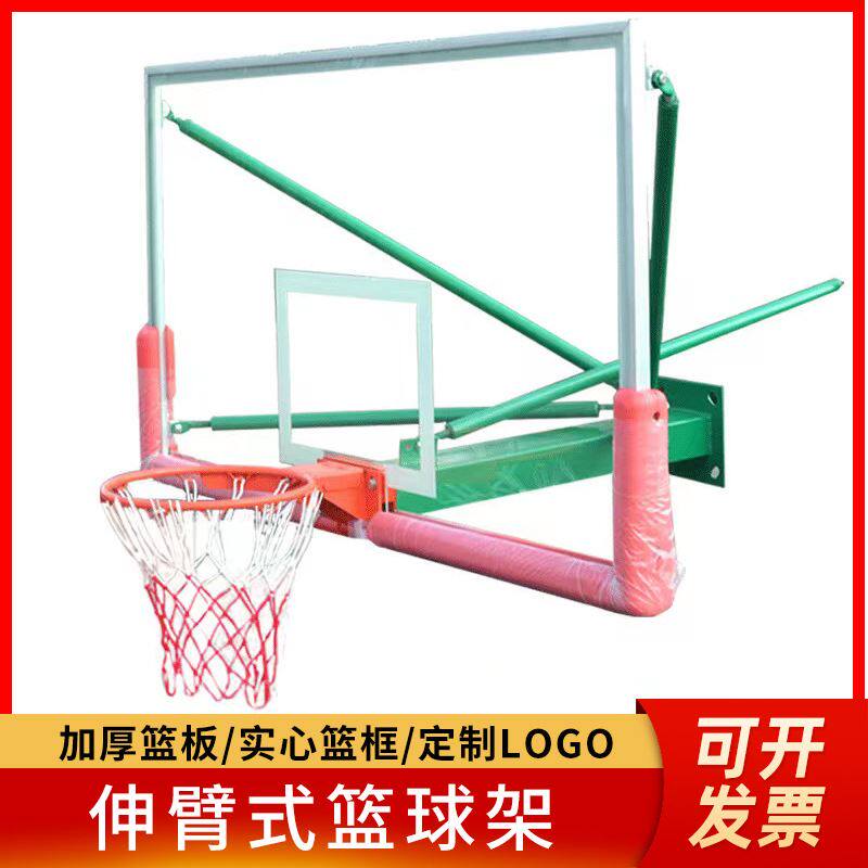 室内外壁挂式篮球架 成人家用标准训练篮球框篮球圈钢化玻璃篮板