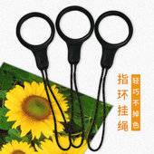 包邮 一体注塑黑加粗款 指环圈U盘钥匙防丢绳手机壳挂件挂绳挂饰new