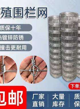热镀锌防锈牛栏网果园围栏网养羊马牛围栏网铁丝网批发100米特价