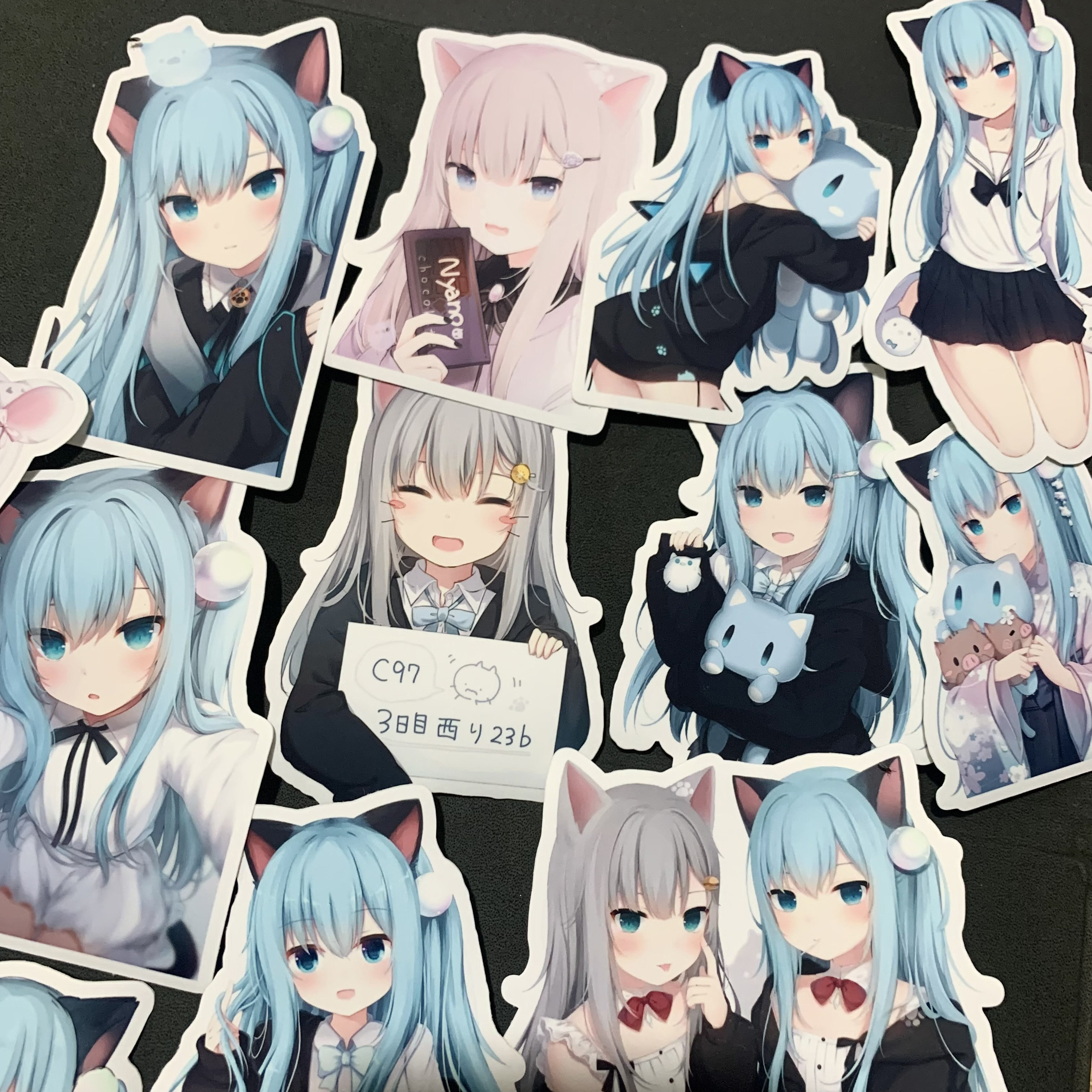 猫羽雫贴纸甘城 手账贴画动漫二次元笔记本贴纸包手机壳贴画diy包