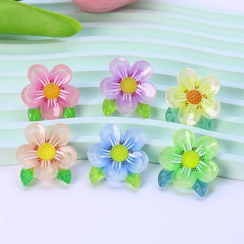 树脂贴片新款梅花花朵树脂配件