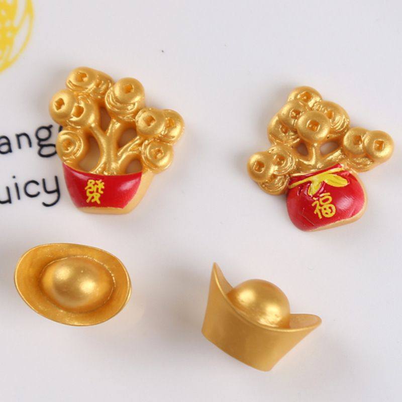 卡通新年发财树树脂饰品配 diy奶油胶钥匙扣手机壳贴片仿真黄金,居家布艺,其他/配件/DIY/缝纫,淘宝优惠券,粉丝福利购,淘宝优惠卷