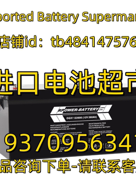 RPOWER-BATTERY蓄电池OGIV 122600 12V260 200 150 100 80AH电池