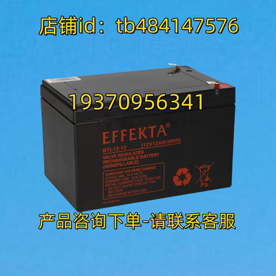 EFFEKTA蓄电池 EFFEKTA POWER BT12-12 12V12AH/20HR 电池