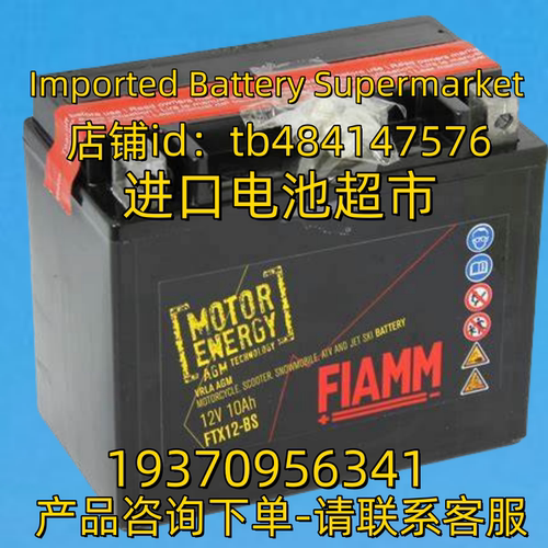 FIAMM蓄电池 12V10AH FTX12-BS 免维护电池