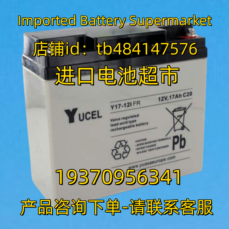 YUCEL蓄电池 YUCEL Y17-12I FR 12V17AH C20 yuasaeurope 电池