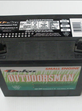 DEKA蓄电池 DEKA BATTERY OUTDOORSMAN 10U1R 12V 300CCA 电池