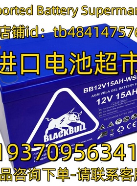 BLACKBULL蓄电池 BATTERY BB12V15AH-WSD 12V15AH 免维护电池