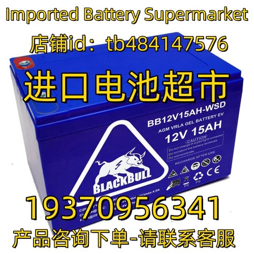 BLACKBULL蓄电池 BATTERY BB12V15AH-WSD 12V15AH 免维护电池