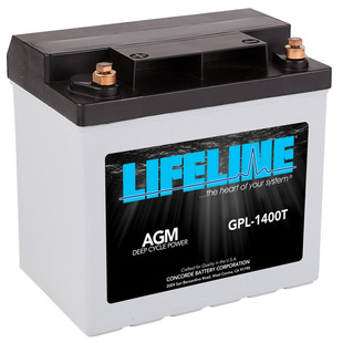 GPL 1400T 12V LIFELINE蓄电池 BATTERY AGM 43AH 电池 LIFELINE