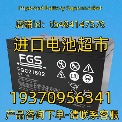 非凡蓄电池 FGS BATTERY FGC21502 12V15AH AGM 免维护电池