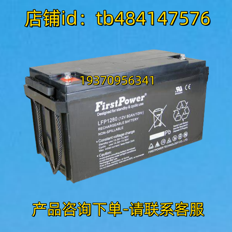 Firstpower蓄电池 Firstpower LFP1280 12V80AH/10HR 一电电池