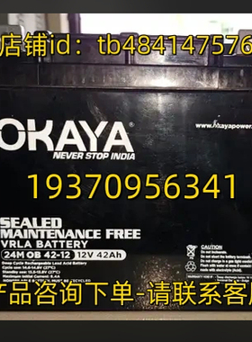 OKAYA 蓄电池 OKAYA 24M OB 42-12 12V 42AH POWER BATTERY 电池