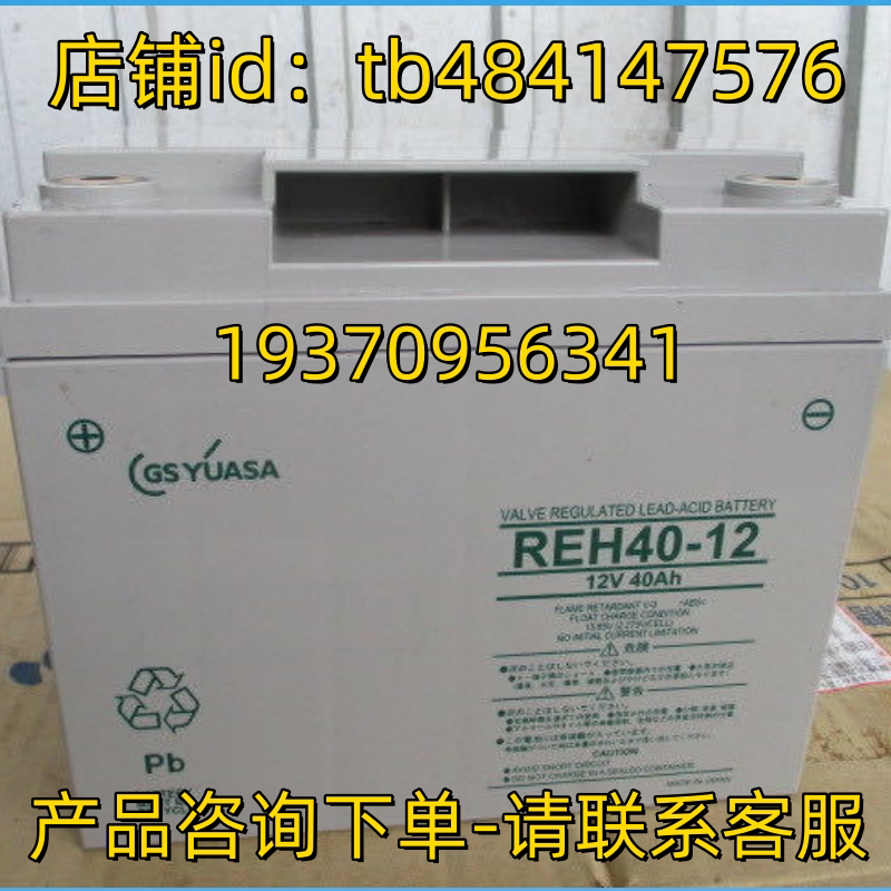 GSYUASA 蓄电池 GS YUASA BATTERY REH40-12 12V 40AH 电池