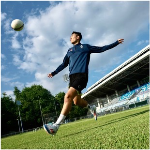 GOINTO极客上阵x三菱重工飞狮半拉链秋冬运动足球服卫衣美式潮流