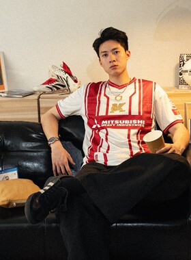 GOINTO上阵工业x上海飞狮第二客场球衣足球服FUSO复古大巴车