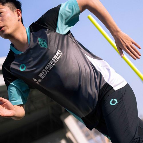 GOINTOx三菱重工飞狮2025赛季短袖训练服足球队服日系T恤运动服