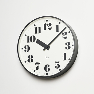 钟表 Lemnos日本进口RIKI PUBLIC挂钟渡边力设计客厅简约现代时尚