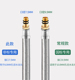 可定制长度非标欧标进口冷热龙头304不锈钢编织尖头进水软管防爆