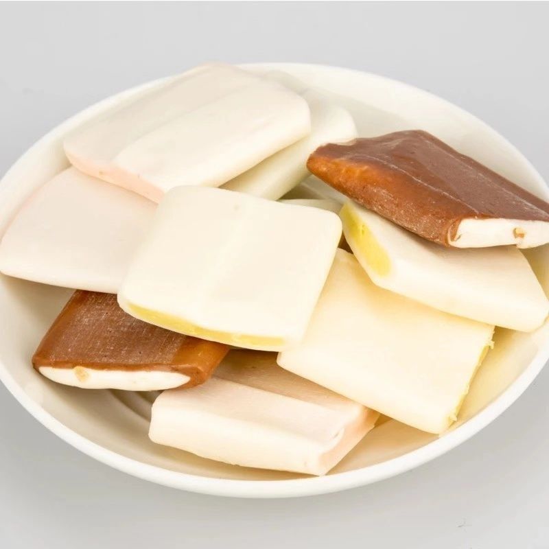 宏源奶糖40粒h80粒绿茶味红豆味香芋味巧克力奶糖儿童节怀旧糖果