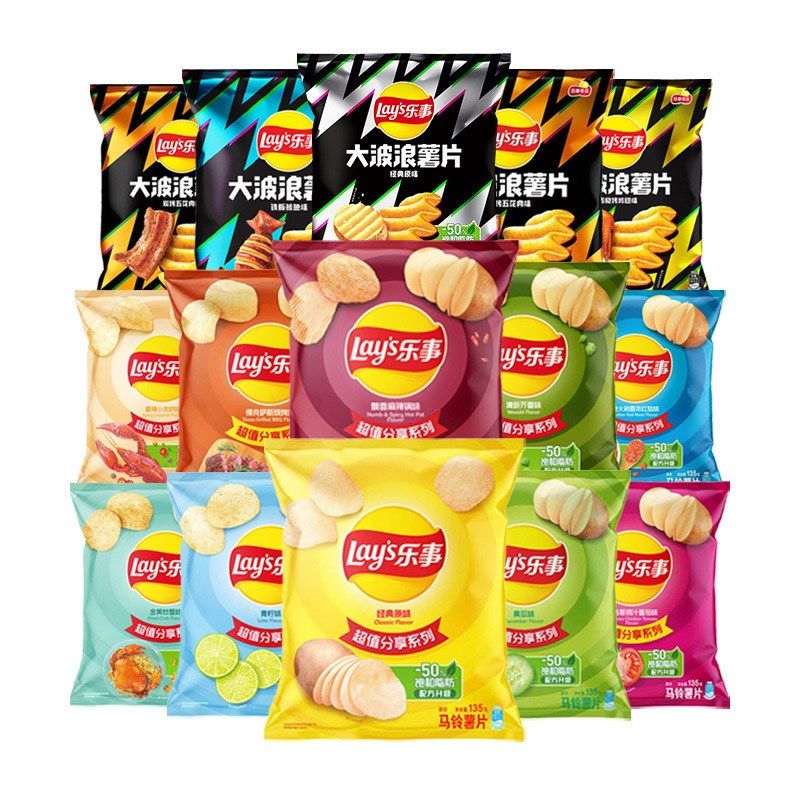 乐事薯片黄瓜味135Gx3袋零食零L食零食共享办公室整袋,婴童食品,宝宝饼干,淘宝优惠券,粉丝福利购,淘宝优惠卷