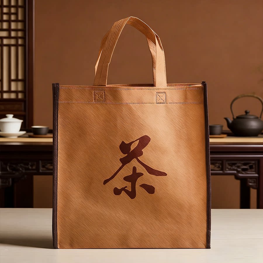 无纺布袋印制logo茶叶普洱茶包装布袋福鼎白茶礼品盒手提袋包邮