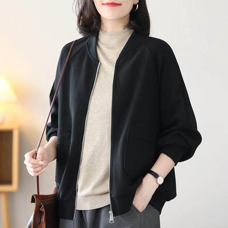 中年妈妈洋气卫衣短外套女士春秋款2025新款爆款大码遮肉显瘦上衣