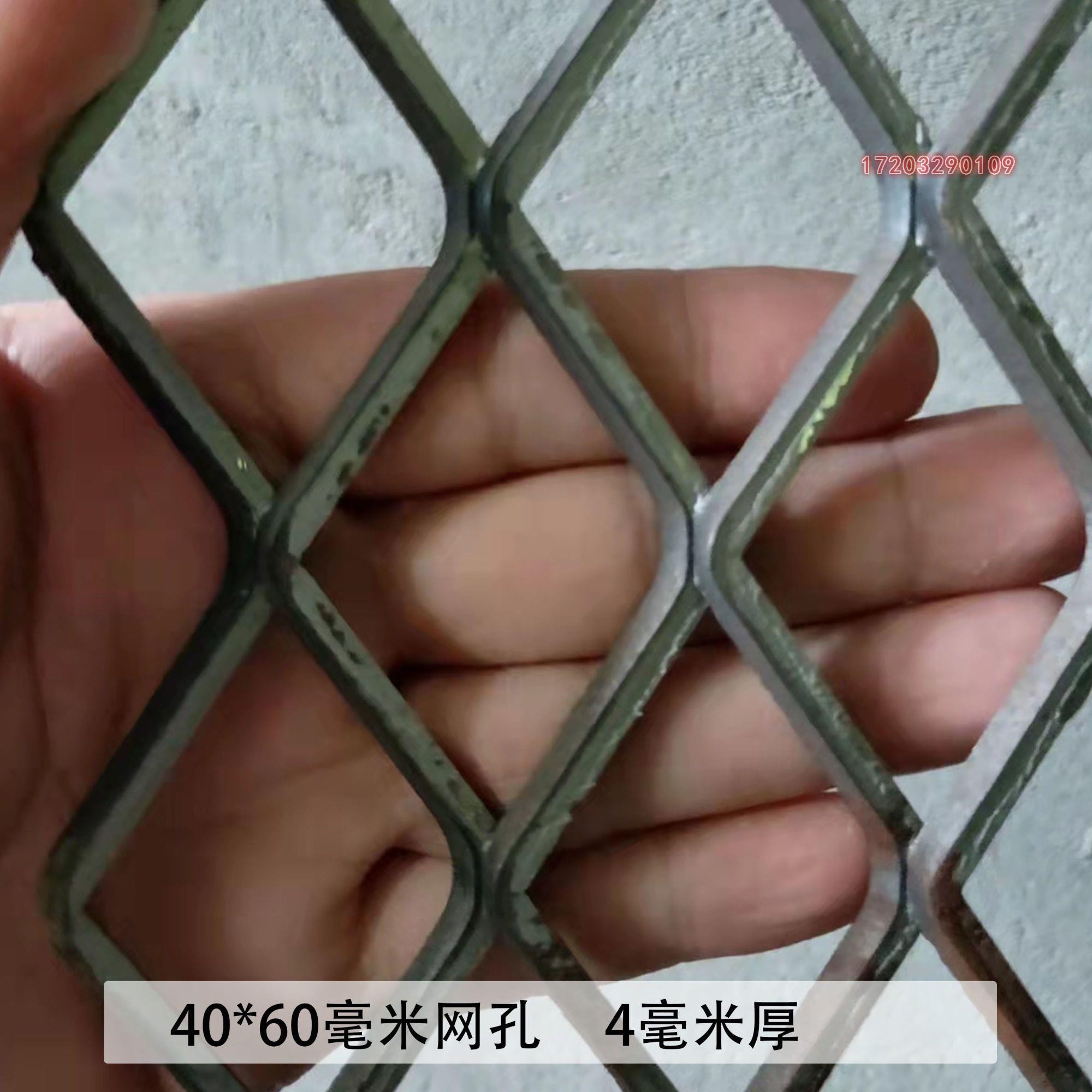 铁板菱形网格加粗加厚铁网