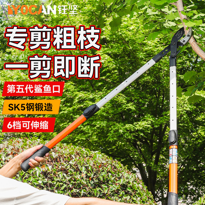 剪枝剪刀修枝果树专用省力粗枝剪图片