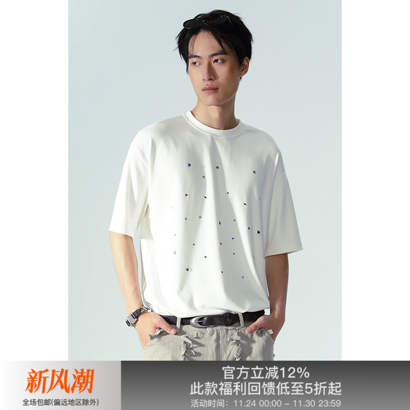 短袖棉男女简约短袖宽松