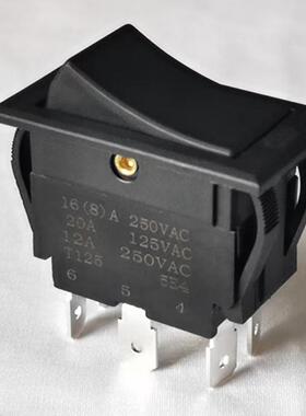 洗碗机拨动开关船形开关6脚4脚三档电源开关KDC-A08B21A1轻触按钮