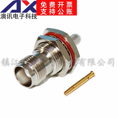 供应全铜TNC-C-KY3连接器 TNC直式母头接RG58/142 LMR195线