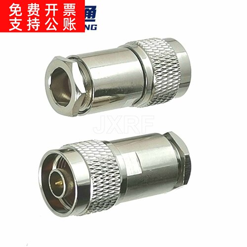 JXRF同轴连接器L16 N型公头装接LMR400 RG6 RG8 RG213 7D-F RG58