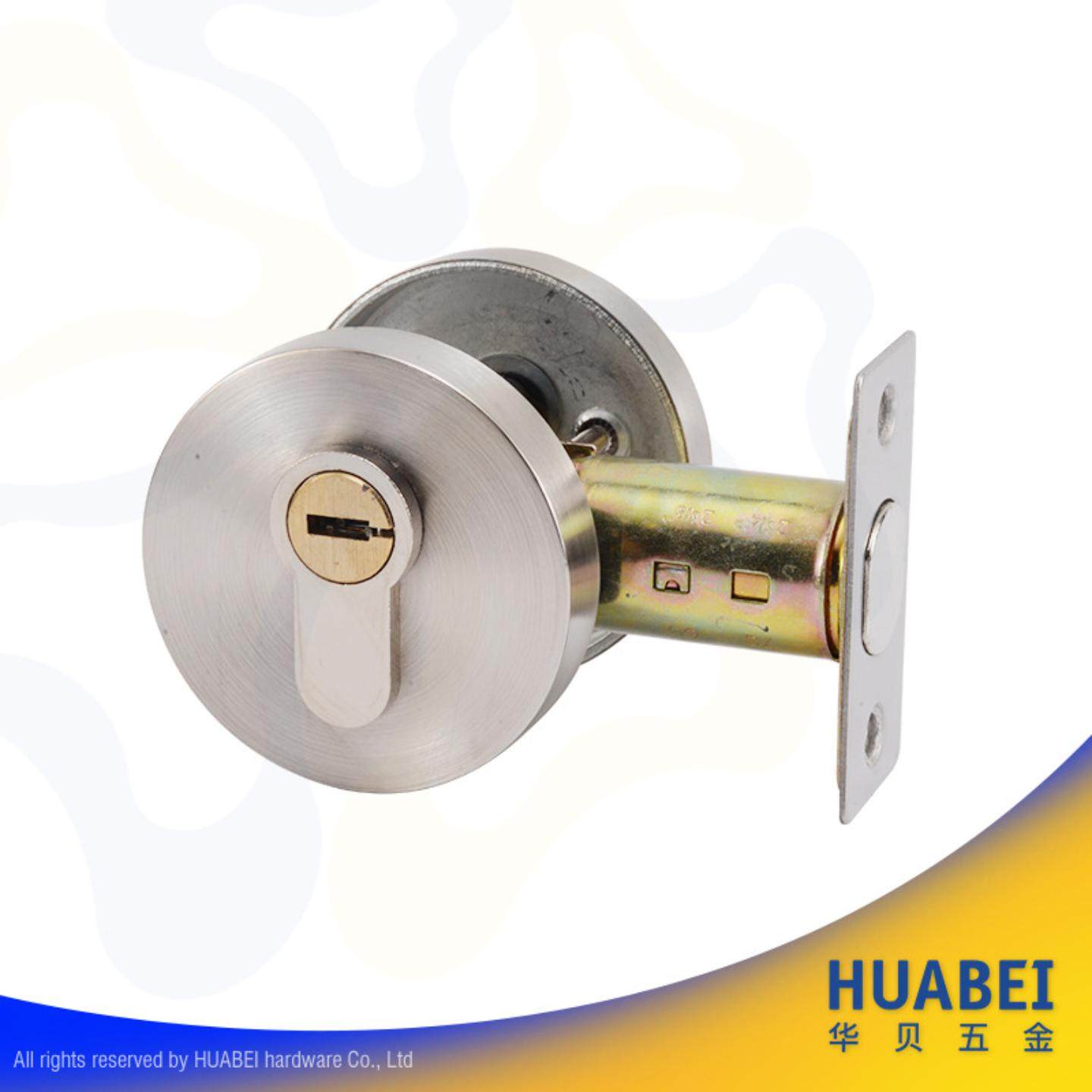 中山五金隐形呆门锁闭锁门管井暗锁辅助锁单舌木门把手锁