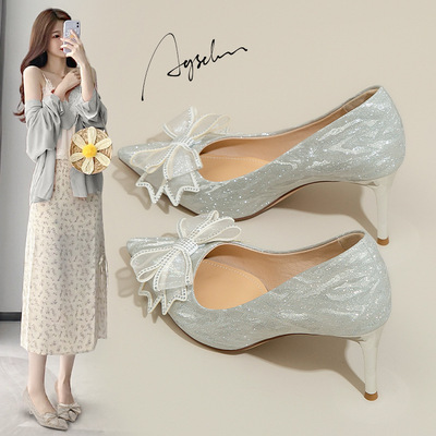 奥古狮登高跟鞋女2025夏季细